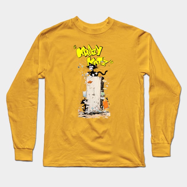 Krazy Kat from the comics cover Long Sleeve T-Shirt by enyeniarts